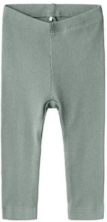 NAME IT BABY skinny babybroek grijs Legging Stretchkatoen