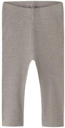 NAME IT BABY skinny babybroek grijs Legging Stretchkatoen