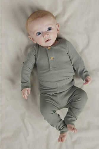 NAME IT BABY skinny babybroek groen Legging Blauw Stretchkatoen - Foto 2
