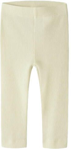 NAME IT BABY skinny babybroek lichtgeel Legging Stretchkatoen
