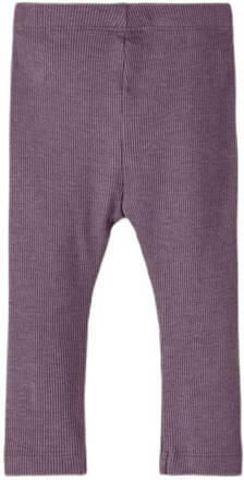 Name it BABY skinny broek NBNKAB paars melange Legging Katoen 104