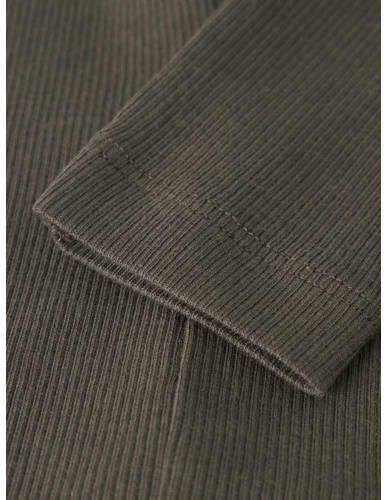 NAME IT BABY skinny regular waist babybroek rib gebreid Legging Bruin Stretchkatoen - Foto 2