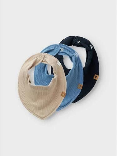 Name it BABY slab NBNYVETTI set van 3 donkerblauw blauw lichtbruin Effen