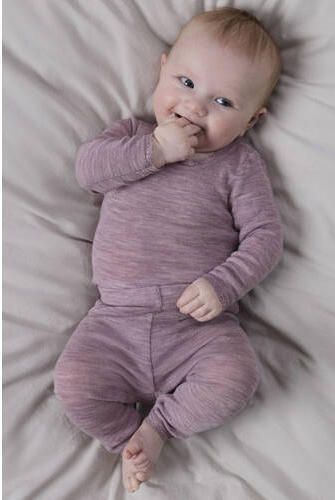 NAME IT BABY slim babybroek met wol paars Legging All over print - Foto 3