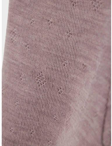 Name it BABY slim fit legging NBFWANG van merinowol en all over print lila Paars 50