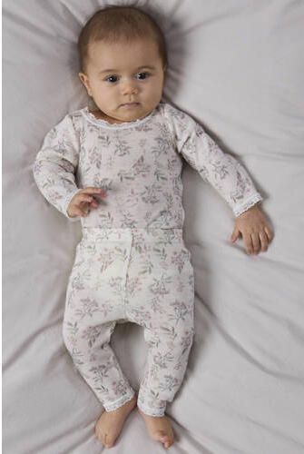 NAME IT BABY slim gebloemde legging met wol wit Bloemen - Foto 2