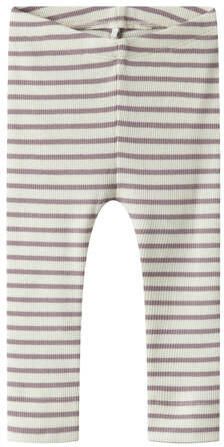 NAME IT BABY super skinny babybroek lila ecru Paars Katoen - Foto 4