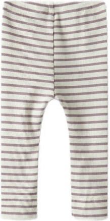 NAME IT BABY super skinny babybroek lila ecru Paars Katoen - Foto 5