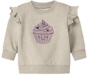 NAME IT BABY sweater ecru Printopdruk | Sweater van