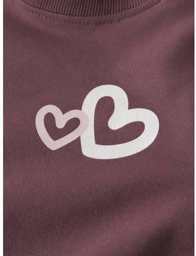 NAME IT BABY sweater met print donkerrood Printopdruk - Foto 2