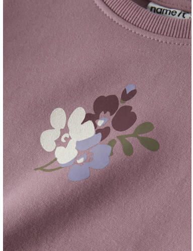 NAME IT BABY sweater met print oudroze Printopdruk - Foto 2