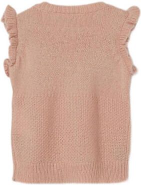 Name it BABY sweater NBFNEMINE zalmroze Meisjes Acryl Ronde hals Effen 56 - Foto 2