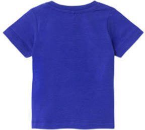 Name it BABY T-shirt NBMFALVIN met tekst kobaltblauw Jongens Katoen Ronde hals 56