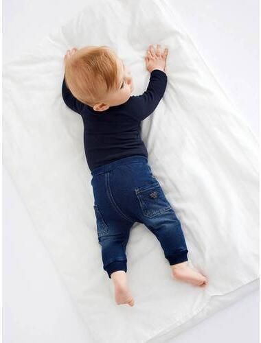 NAME IT BABY tapered fit jog denim NBMBUNDO dark blue denim Blauw Jongens Stretchdenim - Foto 2