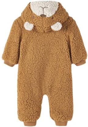 Name it BABY teddy babypak camel Jas Bruin Meerkleurig 74 80