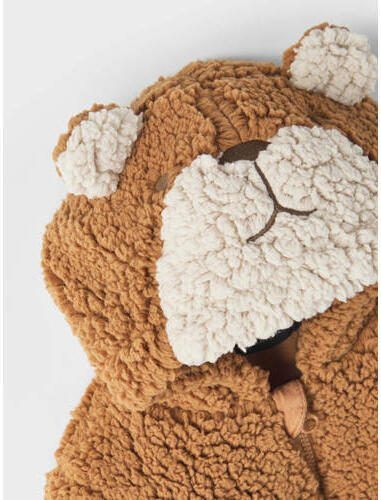 Name it BABY teddy babypak camel Jas Bruin Meerkleurig 74 80 - Foto 3