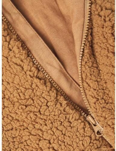 Name it BABY teddy babypak camel Jas Bruin Meerkleurig 74 80 - Foto 2