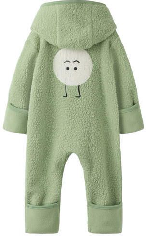 NAME IT BABY Teddy pak groen Jas Jongens Polyester Capuchon Backprint - Foto 3