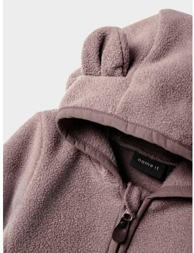 Name It Fleecejack met capuchon NBNMEEKO FLEECE JACKET MELANGE - Foto 2