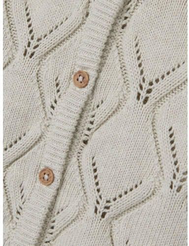 Name it BABY vest NBFFOPOLLY greige Beige Meisjes Biologisch katoen Ronde hals 50 - Foto 2