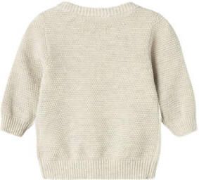 Name it BABY vest NBFNEHEART met hartjes en patches beige roze Meisjes Katoen Ronde hals 56 - Foto 2