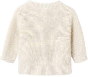 Name It Vest NBNBUBBA LS KNIT CARD NOOS in subtiel gestructureerde kwaliteit