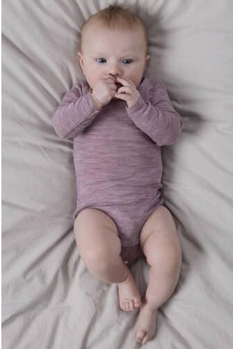 NAME IT BABY wollen romper oudroze Effen - Foto 2