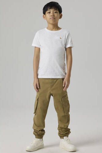 Name it KIDS cargobroek NITBAMGO camel Bruin Jongens Stretchkatoen Effen 152 - Foto 5