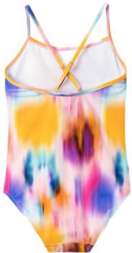 Name it KIDS badpak NKFZELIA roze blauw oranje Meisjes Polyester All over print 146 152 - Foto 2