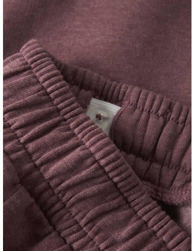 NAME IT KIDS barrel joggingbroek met tekst roodbruin Meisjes Sweat Tekst - Foto 3