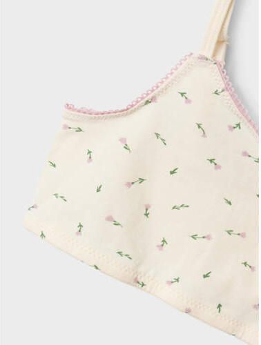 Name it KIDS bh top NKFSHORT STRAP set van 2 beige lila Meisjes Stretchkatoen 122 128 - Foto 2