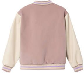 Name it KIDS bomberjack zomer NKFMOMBY roze ecru Jas Meisjes Polyester Ronde hals 116