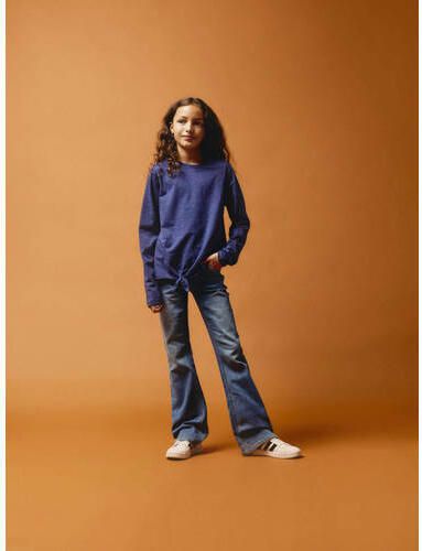 Name it KIDS bootcut jeans NMFPOLLY dark blue denim Blauw Meisjes Stretchdenim 152 - Foto 3