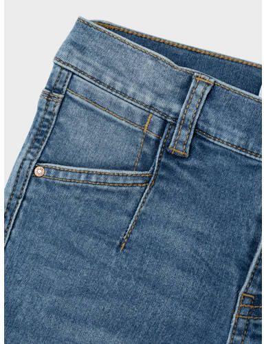 Name it KIDS bootcut jeans NMFPOLLY medium blue denim Blauw Meisjes Stretchdenim 164 - Foto 3