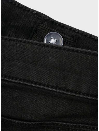 Name it KIDS bootcut skinny jeans NMFPOLLY black denim Zwart Meisjes Stretchdenim 164