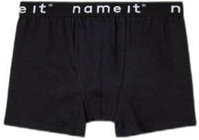 Name it KIDS boxershort NKMBOXER set van 3 donkerblauw grijs melange zwart Jongens Stretchkatoen 134 140 - Foto 3