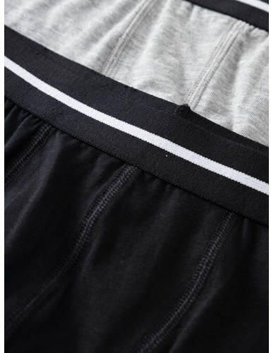 Name it KIDS boxershort NKMBOXER set van 3 zwart grijs Jongens Stretchkatoen 122 128