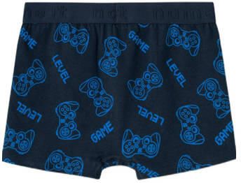 Name it KIDS boxershort set van 3 donkerblauw Jongens Stretchkatoen All over print 122 128 - Foto 2