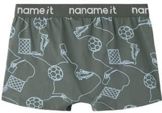 NAME IT KIDS boxershorts met print (set van 3) Groen Jongens Stretchkatoen - Foto 4