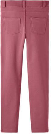 Name it KIDS broek NKFJAVI donkerroze Meisjes Stretchkatoen Effen 140 - Foto 3