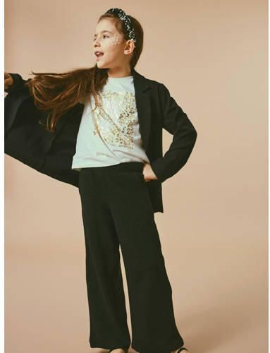 Name it KIDS broek NKFRYLULLE met glitters zwart Meisjes Polyester Effen 116 - Foto 2