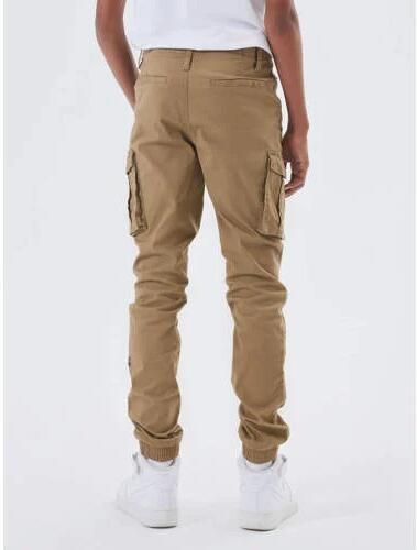 Name it KIDS cargobroek NITBAMGO camel Bruin Jongens Stretchkatoen Effen 152 - Foto 6
