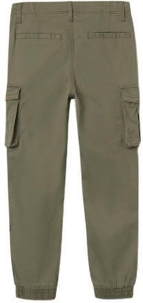 Name it KIDS cargobroek NITBAMGO groen Jongens Stretchkatoen Effen 116 - Foto 5