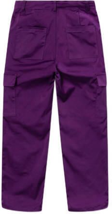 Name it KIDS cargobroek NKFROSE felpaars Meisjes Polyester Effen 116 - Foto 2