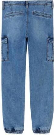 Name it KIDS cargojeans NKMRYAN medium blue denim Blauw Effen 152 - Foto 2