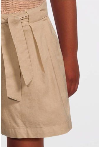 Name it KIDS casual short NKFFALINNEN zand Korte broek Beige Meisjes Katoen 116 - Foto 2