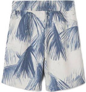 Name it KIDS casual short NKMFARVEL met all over print blauw ecru Korte broek Jongens Katoen 146