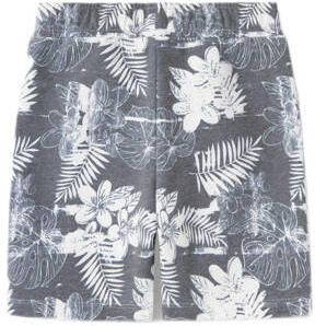 Name it KIDS casual short NKMFARVEL met all over print donkerblauw wit Korte broek Jongens Katoen 116 - Foto 2