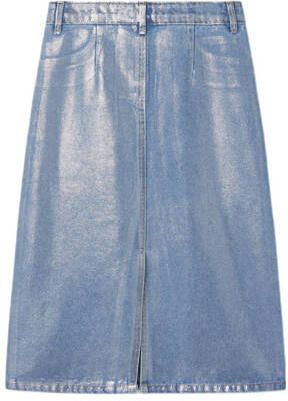 Name it KIDS coated spijkerrok NKFROSE light blue denim Blauw Effen 116