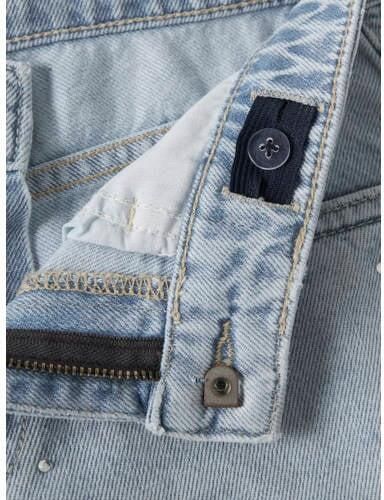NAME IT KIDS denim regular short met strasssteentjes light blue denim Korte broek Blauw - Foto 3